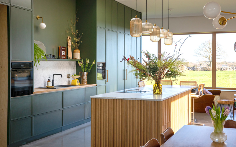 Galley style kitchen