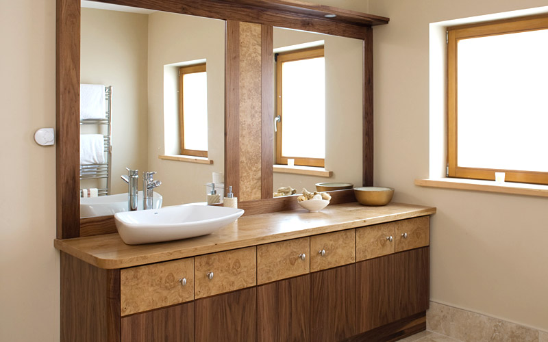 Walnut & Burr Oak Vanity Unit gallery