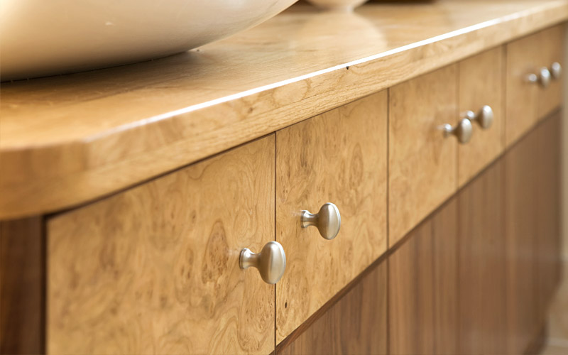 Walnut & Burr Oak Vanity Unit