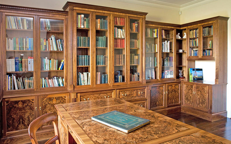 Burr Walnut Victorian Study